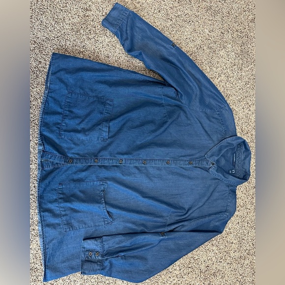 👚 Isaac Mizrahi Live! TRUE DENIM Button-Front Shirt (Size 22W, ) 👚 - Picture 6 of 12